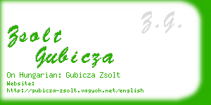 zsolt gubicza business card